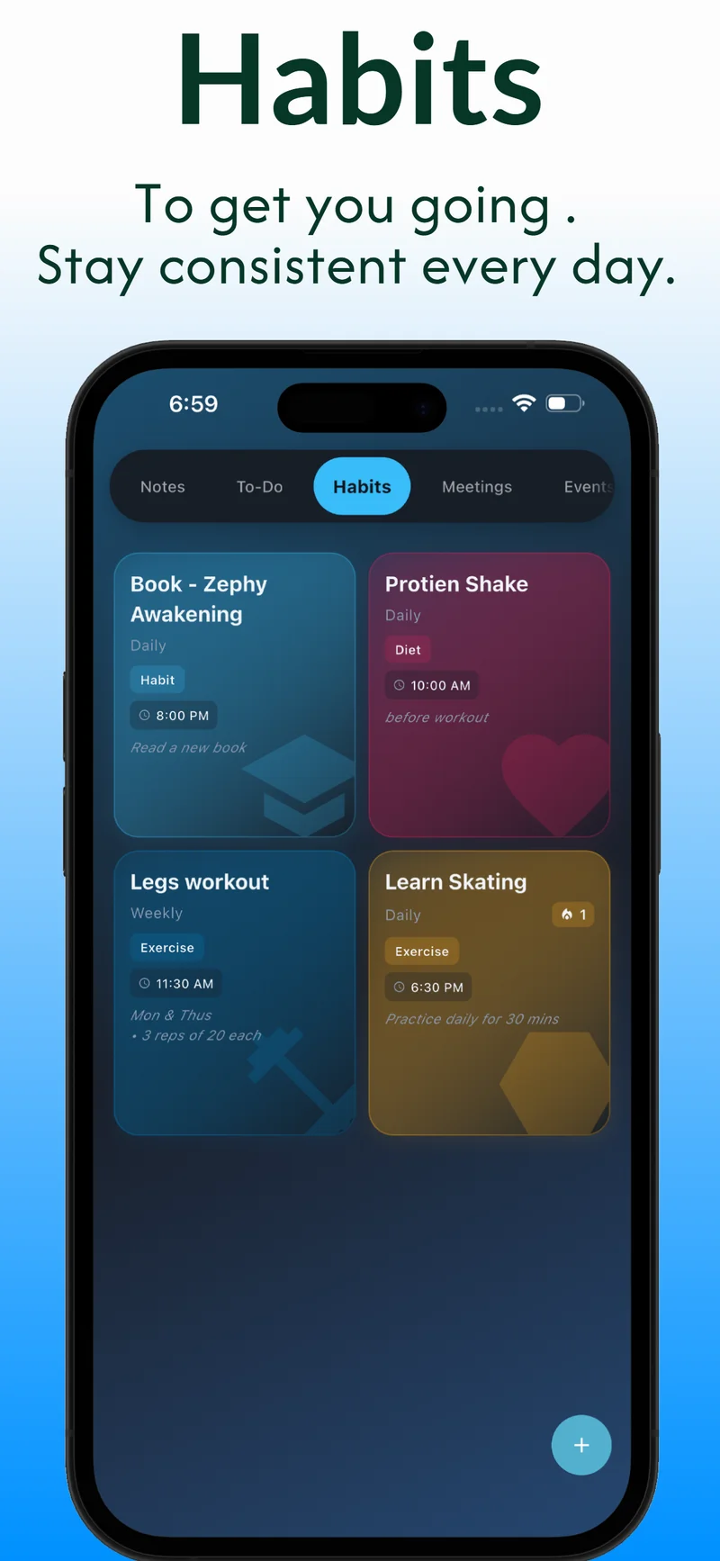 DoMind habit tracker for building consistent daily habits